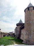 Carcassonne : Tours et hourds du palais Comtal
